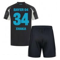 Bayer Leverkusen Granit Xhaka #34 Tredje trøje Børn 2024-25 Kortærmet (+ Korte bukser)